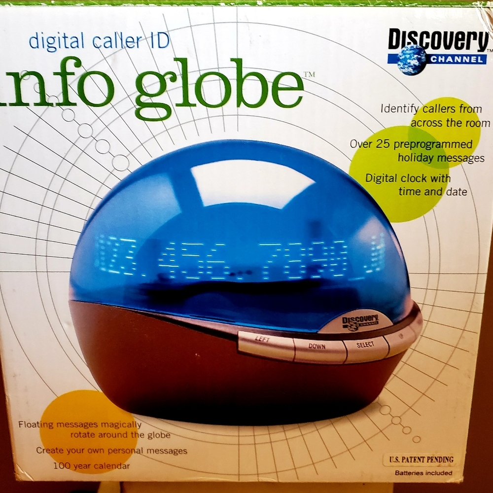 Digital caller id info globe by discovery channel